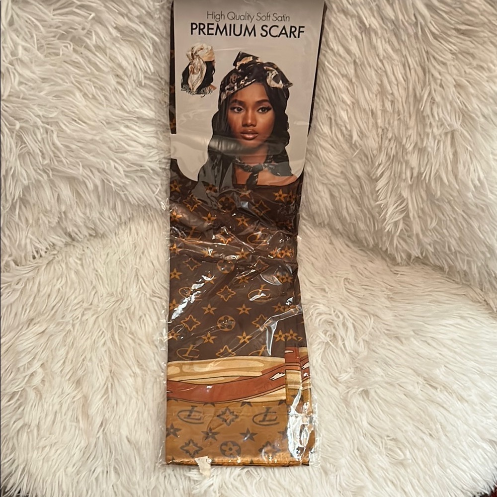 Elegant Brown and Gold Scarf Wrap Accessories